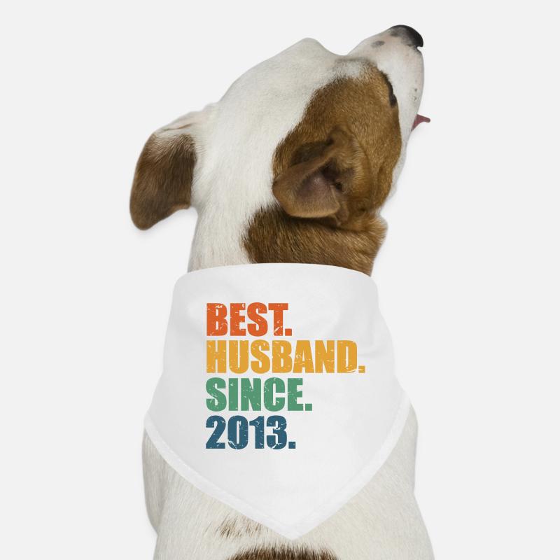 Bester Ehemann seit 2013, Geschenk zum 10-jährigen Jubiläum Hunde-Bandana