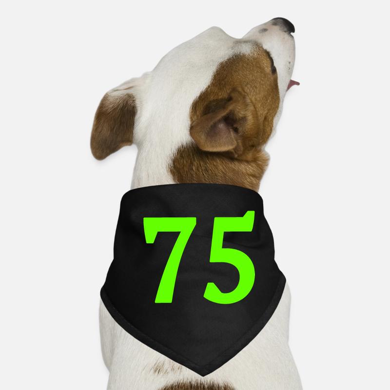 Number 75 Dog Bandana