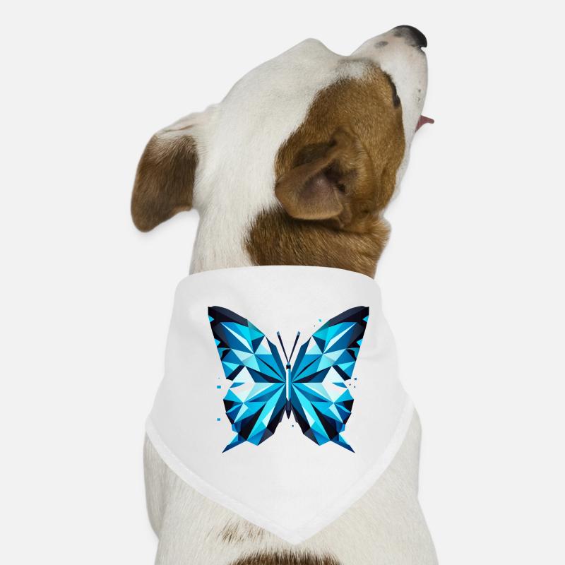 Blue Butterfly – Elegant Nature Art Dog Bandana