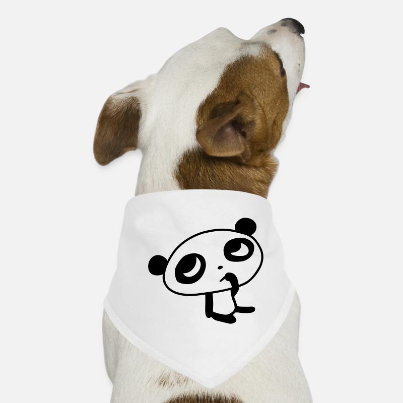 Panda mignon – Ours Kawaii et design en bambou Bandana pour chien