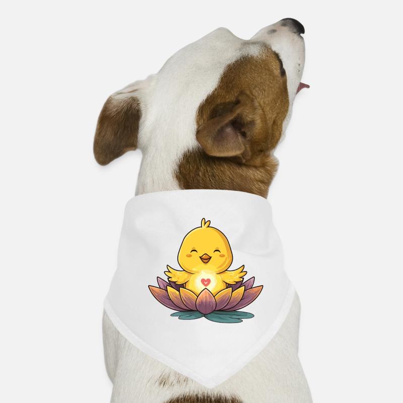 Lotus Chick Heart Light Dog Bandana