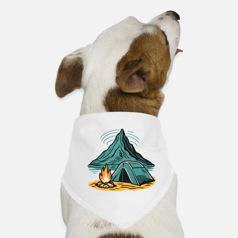 Mountain camping firelight Dog Bandana