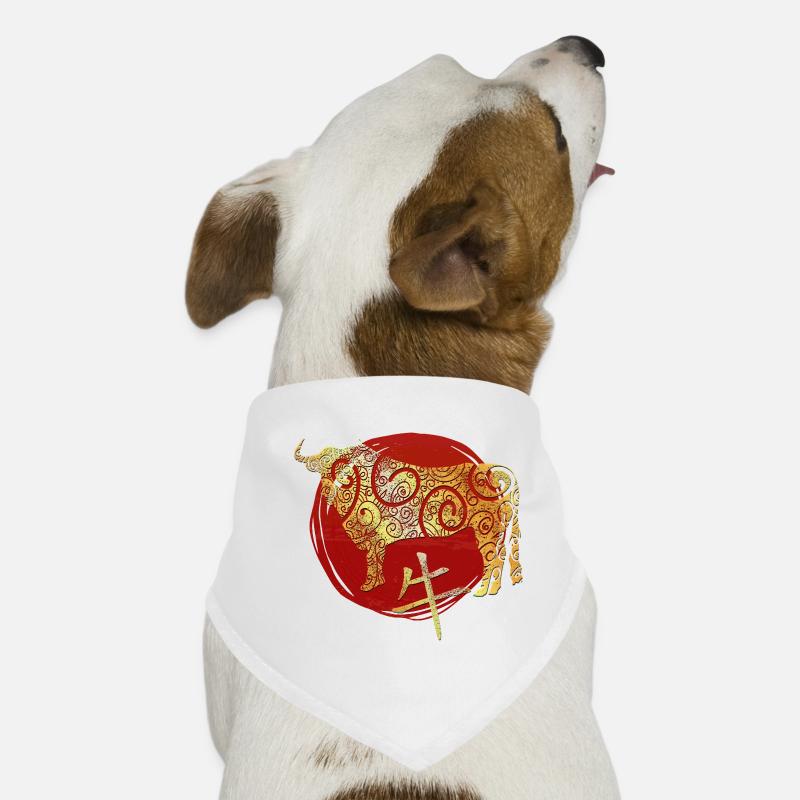 Horoscope zodiacal chinois bœuf Bandana pour chien