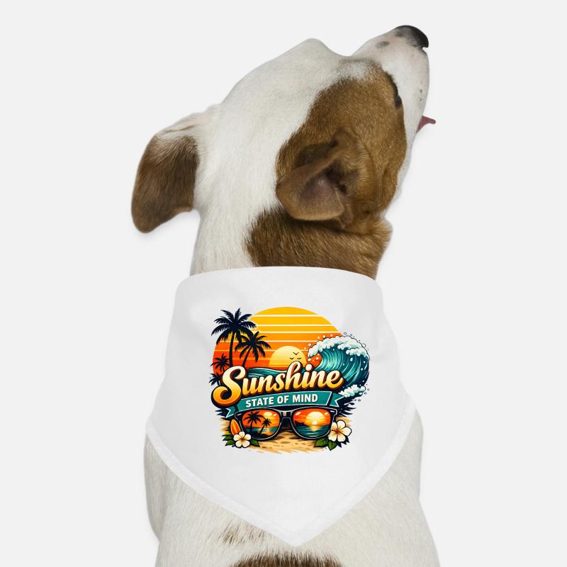 Sunshine State of Mind – Sommer, Sonne & Beach Vib Hunde-Bandana