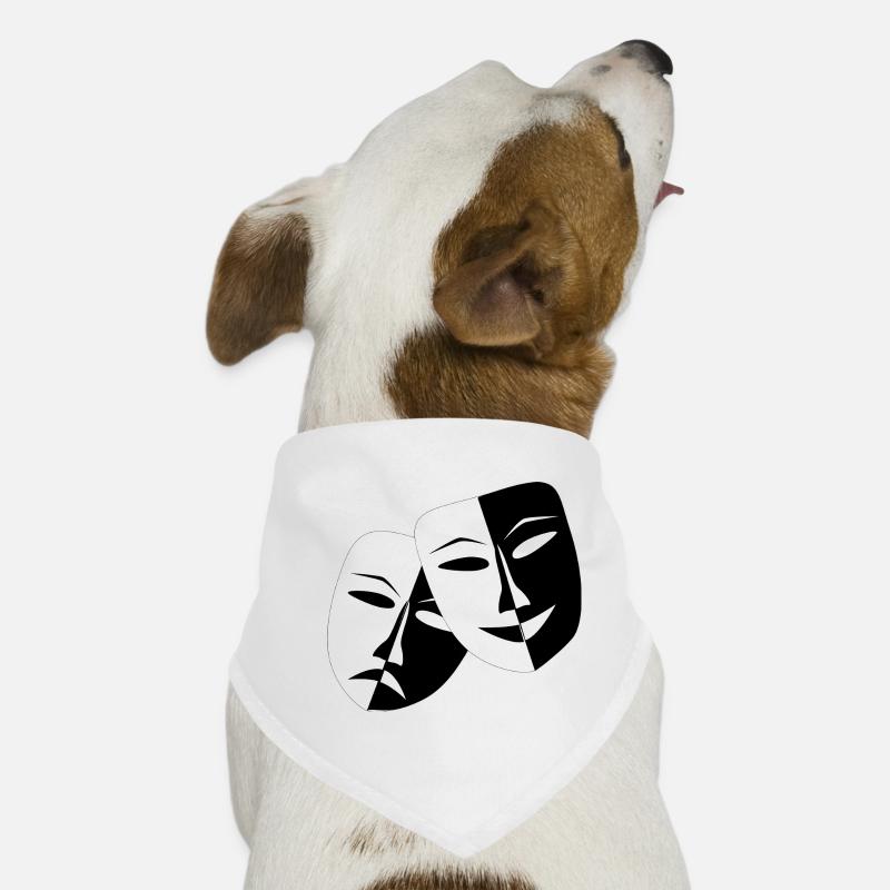 Zwei Masken - Drama Hunde-Bandana