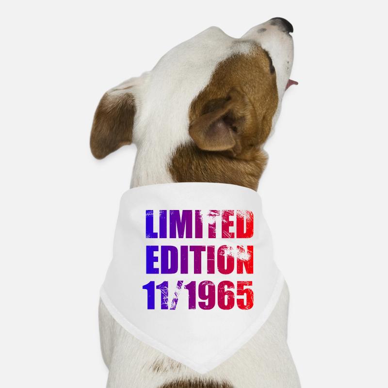 60. Geburtstag Limited Edition 11/1965 Hunde-Bandana