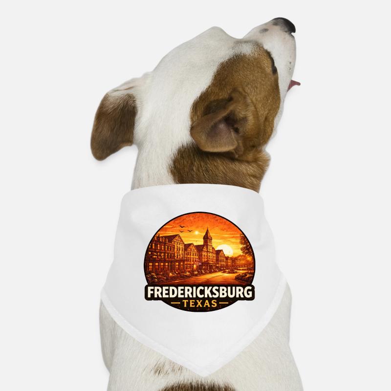 Fredericksburg Texas Sunset Skyline Dog Bandana
