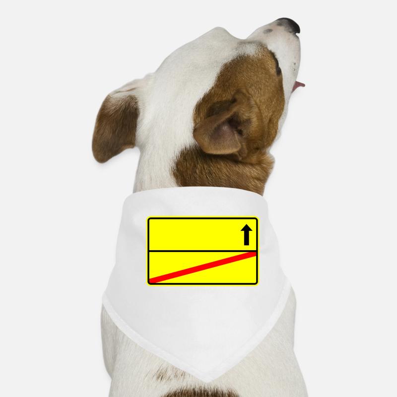 Panneau de signalisation modèle Bandana pour chien