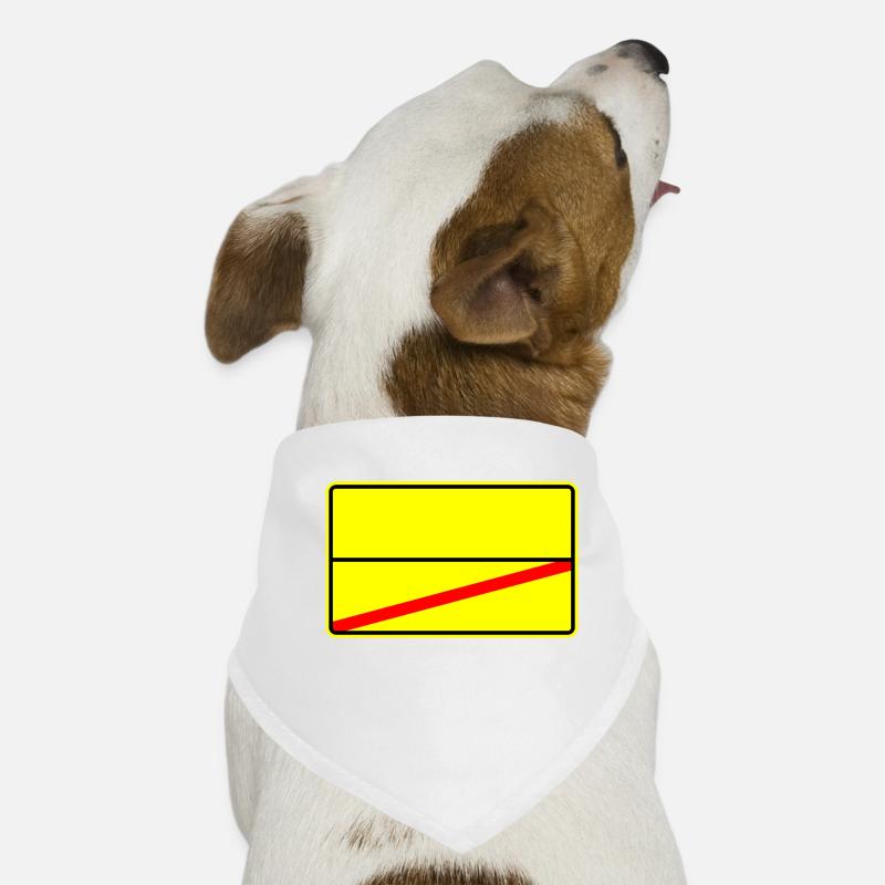 Panneau de signalisation modèle Bandana pour chien
