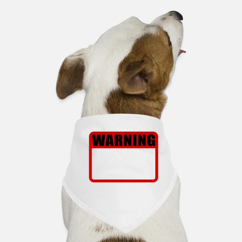 Warning Shield Warning Warning Shield Vector Dog Bandana