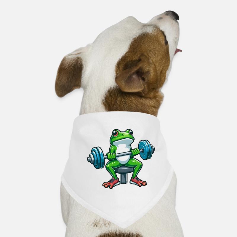 Strong Frog Workout Dumbbell Workout Dog Bandana