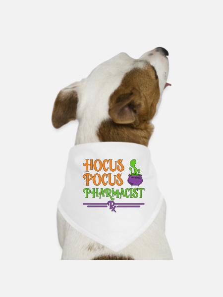 Pharmacist Halloween - Hunde-Bandana - Weiß - Vorne