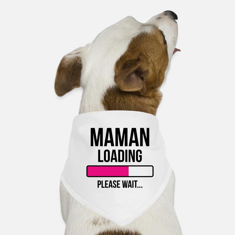 Maman loading... Please Wait - Future Mère Bandana pour chien