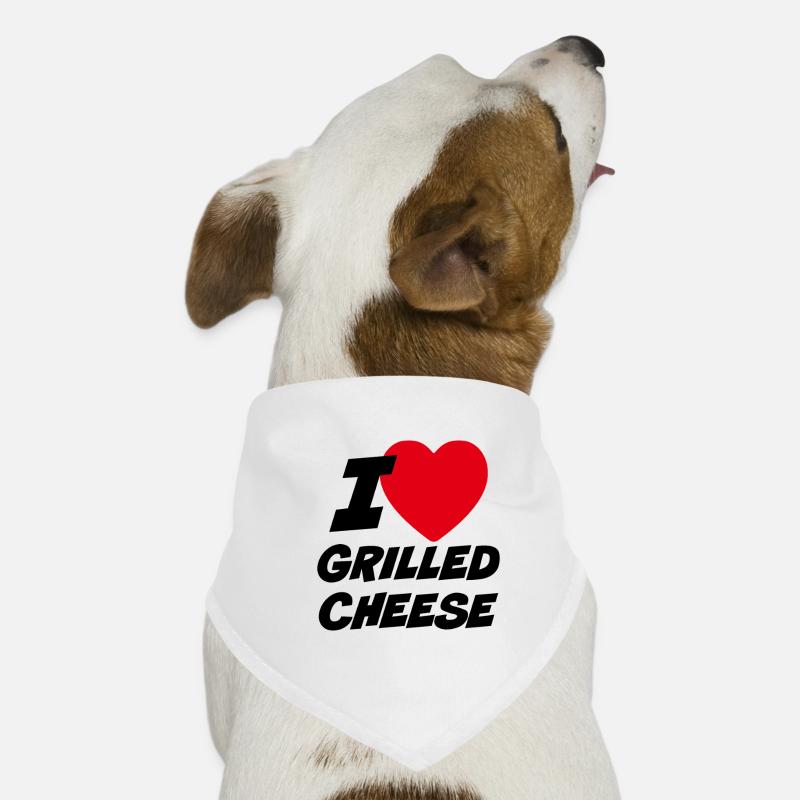 J’adore le fromage grillé Bandana pour chien