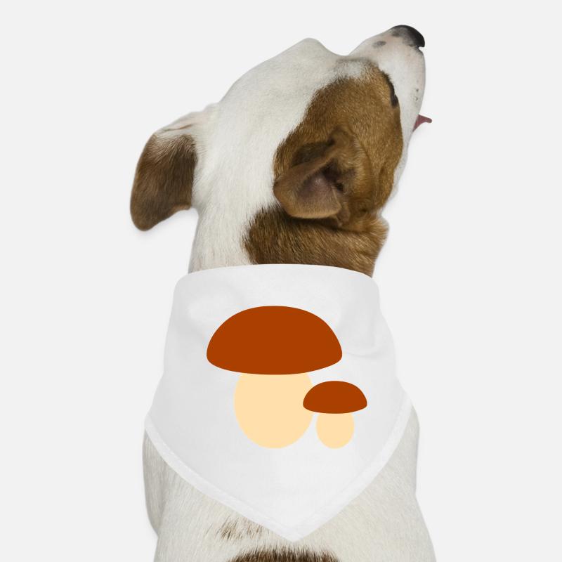 Illustration de champignon minimaliste Bandana pour chien
