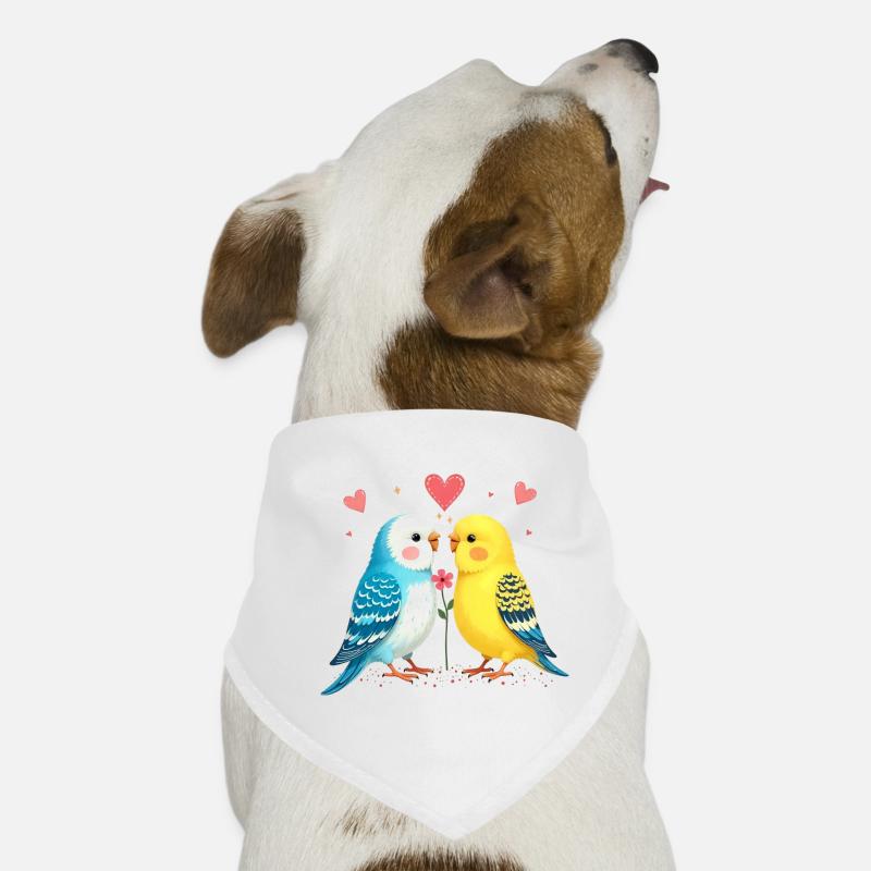 Perruches perruches amoureuses des oiseaux Bandana pour chien