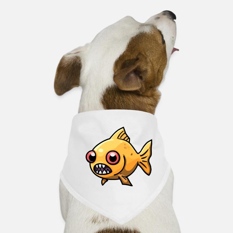 Poisson rouge Halloween Zombie Bandana pour chien