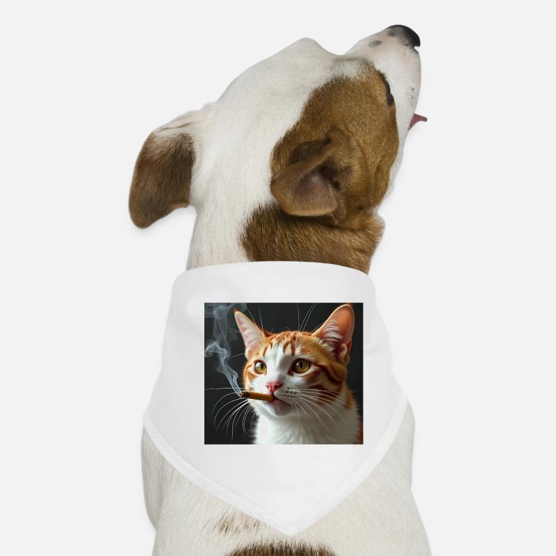 Fumer Chat Génération Z Mème Chat Fumer Bandana pour chien