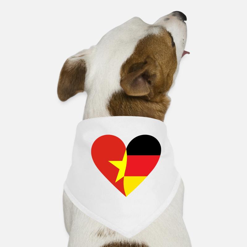 Vietnam Germany Heart Hunde-Bandana