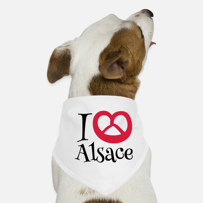 i love alsace Bandana pour chien