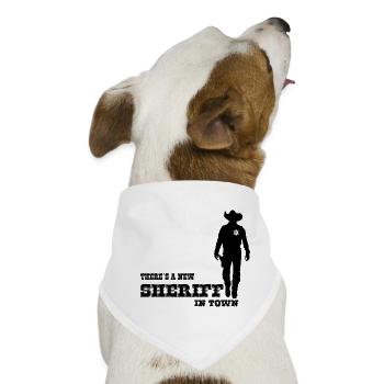 SHERIFF - Hunde-Bandana - Weiß - Vorne