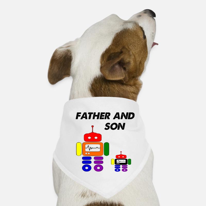 father and son Dog Bandana