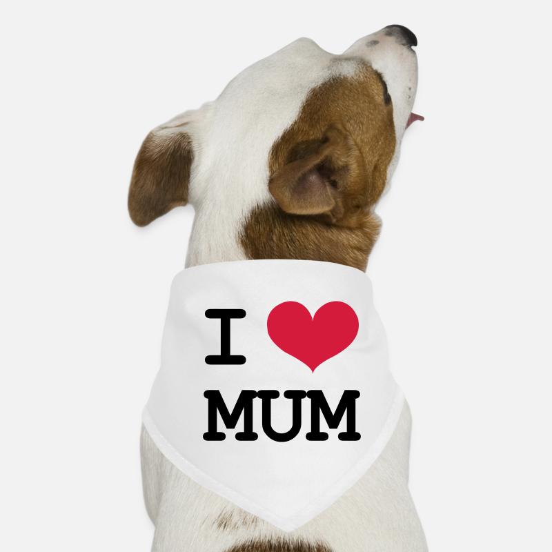 I Love Mum Hunde-Bandana