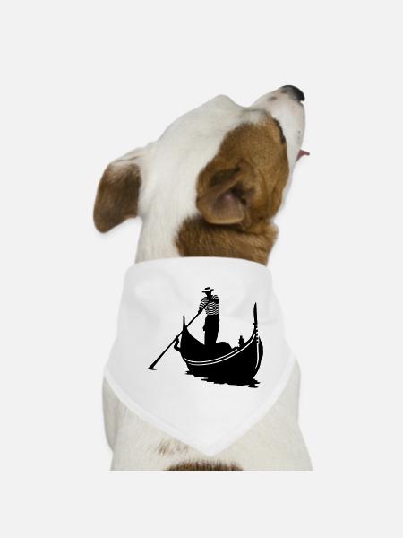 Gondoliere - Hunde-Bandana - Weiß - Vorne