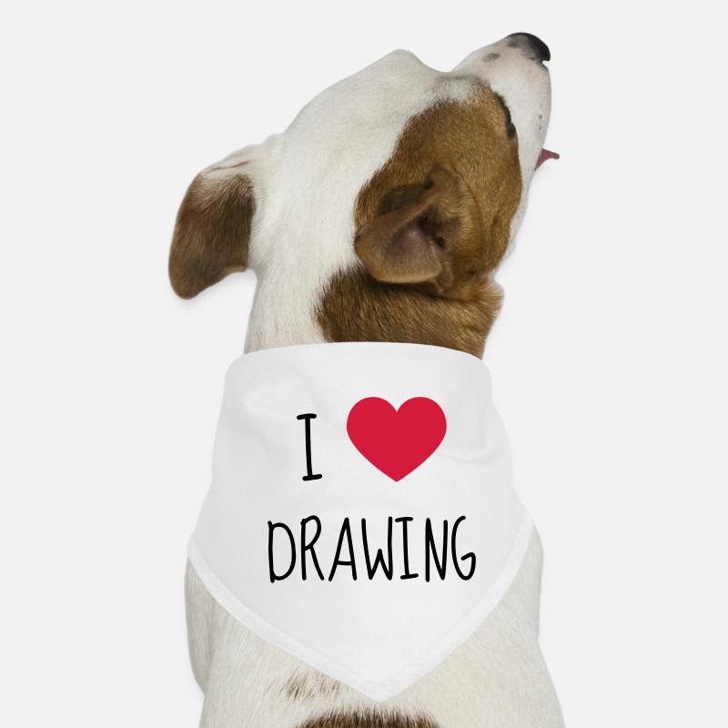 Dessin / Dessinateur / Drawing / Drawer Bandana pour chien