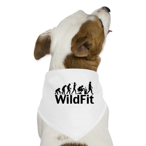 WildFit Logo Evolution in Schwarz - Hunde-Bandana
