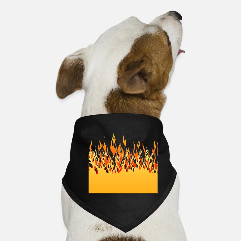 fire flame flame wall Dog Bandana