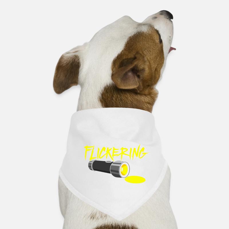 GHOST HUNTING: Flashlight Flickering Dog Bandana