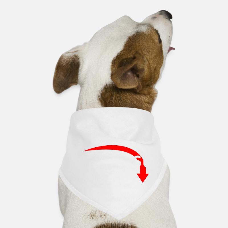 Fühl dich gedisst - Version 3 - Hunde-Bandana - Weiß