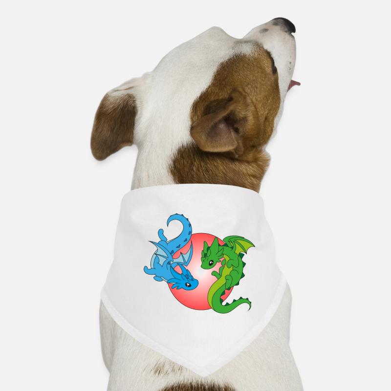 2 Flying Dragons Dog Bandana
