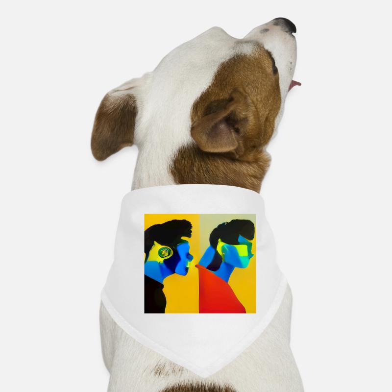 People - Hunde-Bandana - Weiß