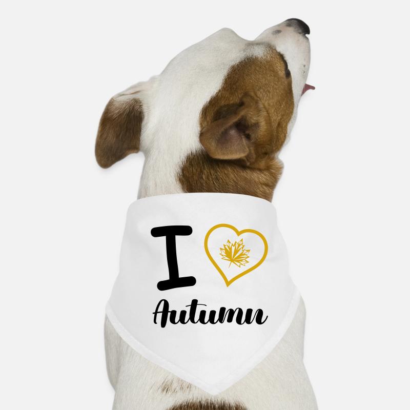 J’adore l’automne Bandana pour chien