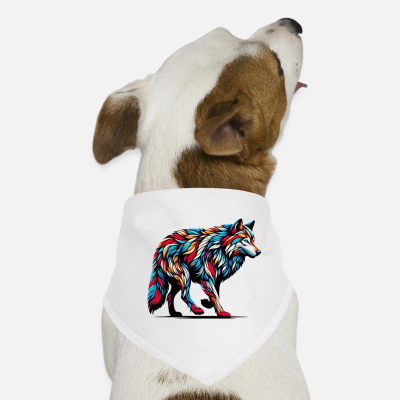 Wolf Hunde-Bandana
