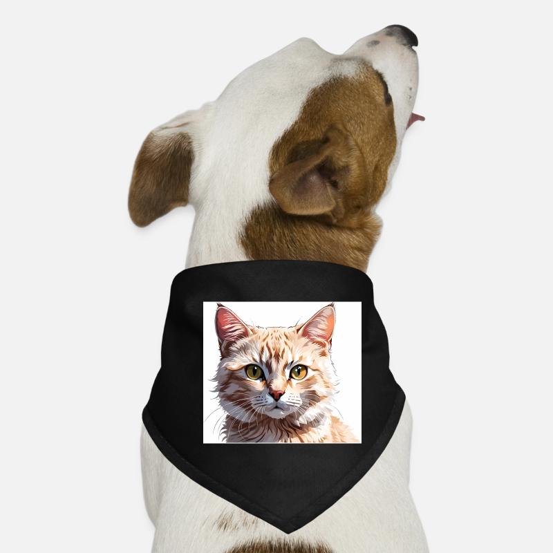 Chat dessin Bandana pour chien