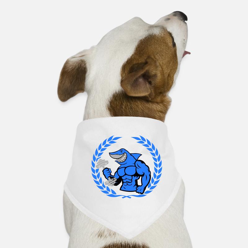 Haltère de musculation requin requin Bandana pour chien