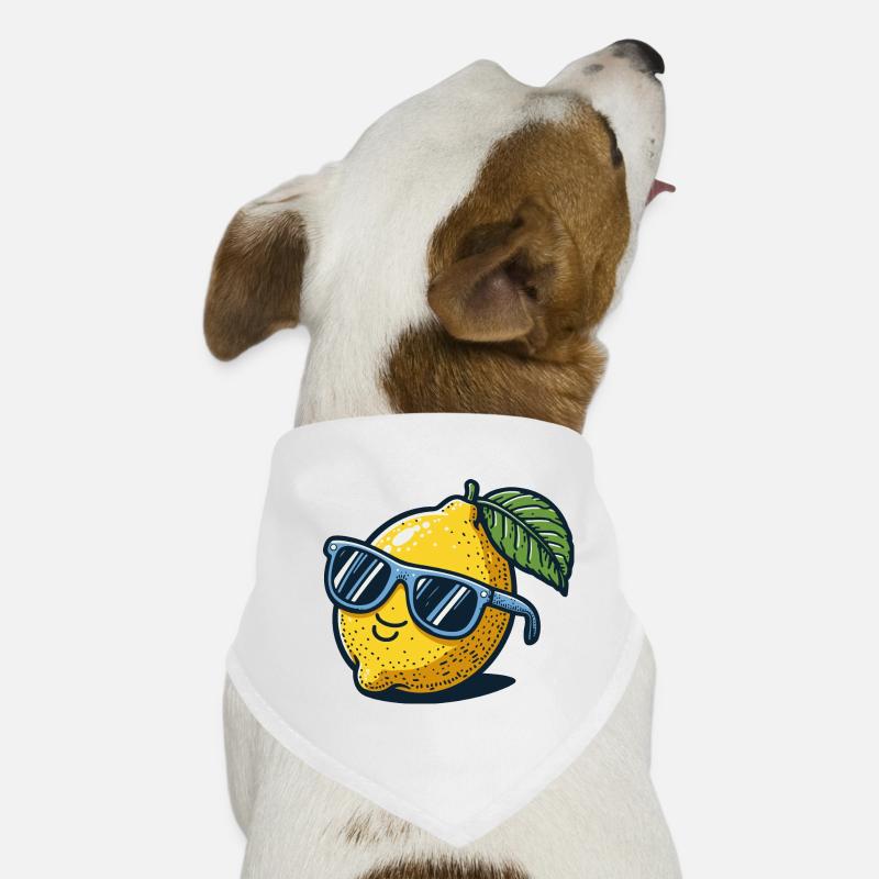 zitrone sonnenbrille sommer Hunde-Bandana