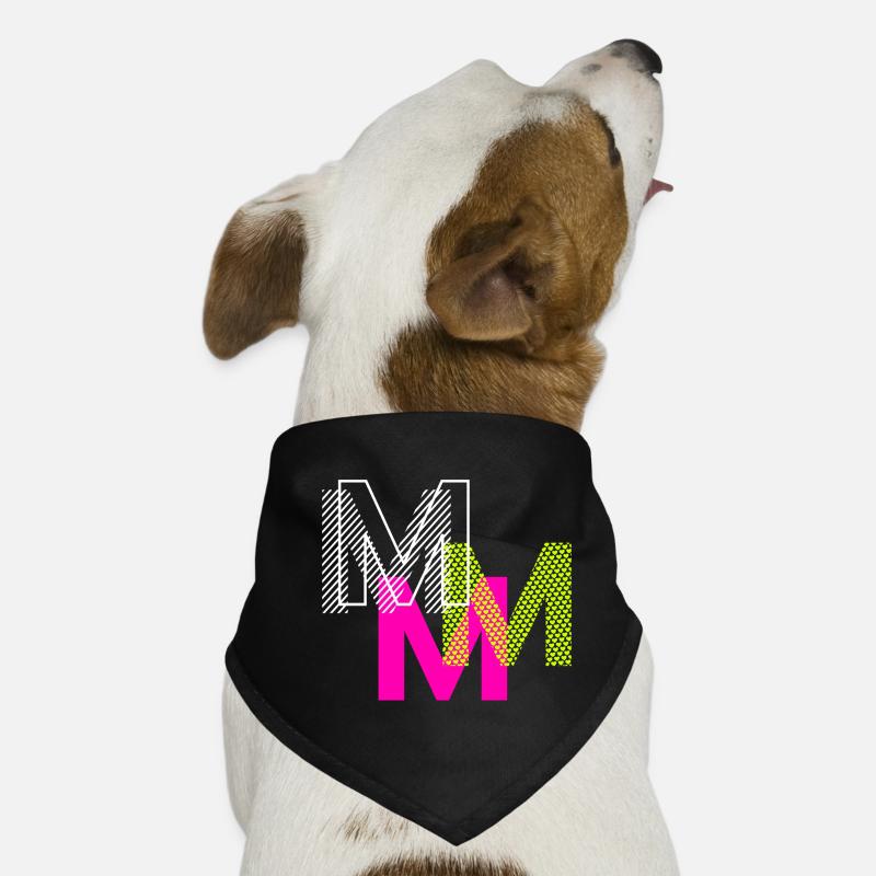 M Buchstabe Hunde-Bandana