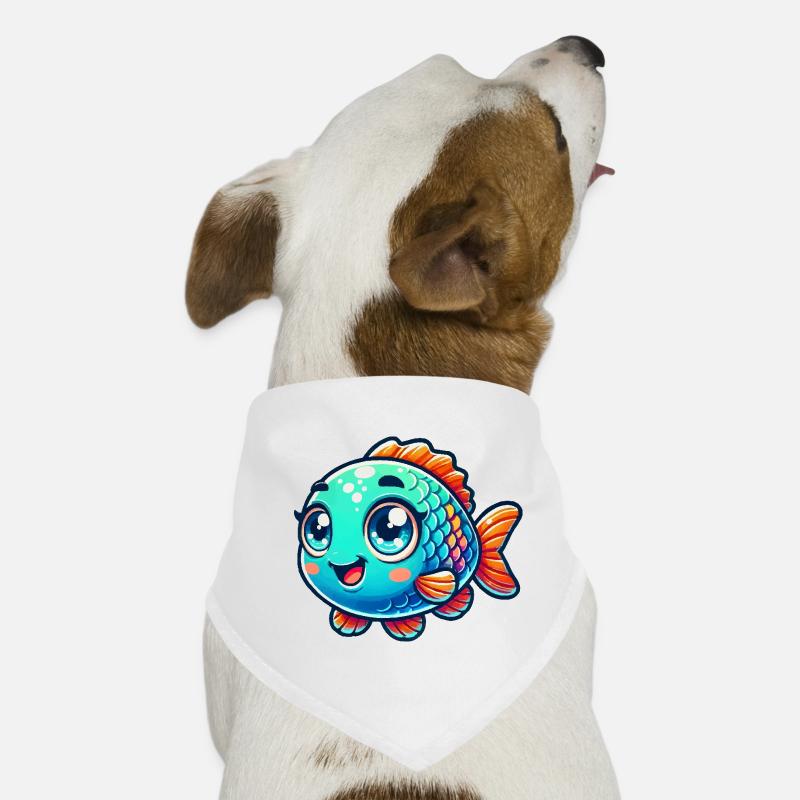 fisch comic Hunde-Bandana
