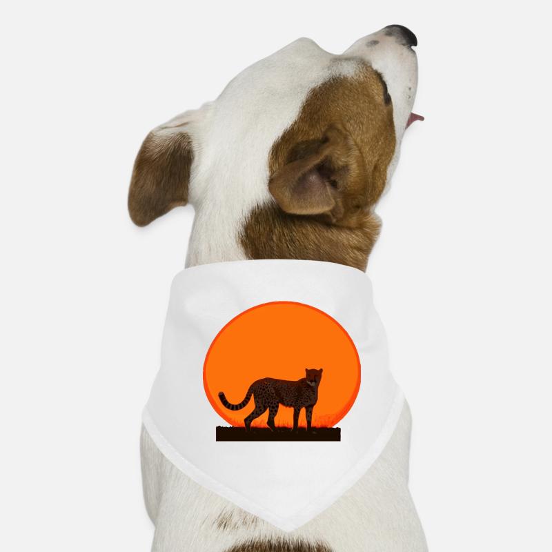 Cheetah at sunrise Dog Bandana