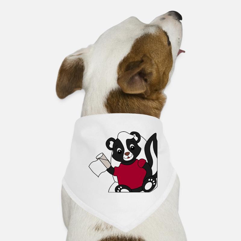 Skunk Pixie on toilet Dog Bandana