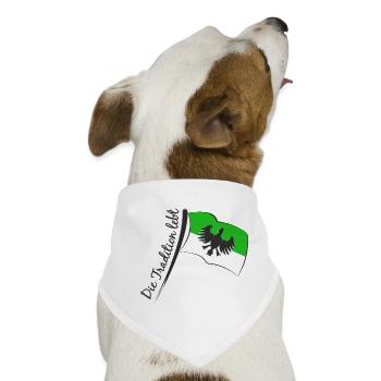 Schützenfest Fahne - Die Tradition lebt - Hunde-Bandana - Weiß - Vorne