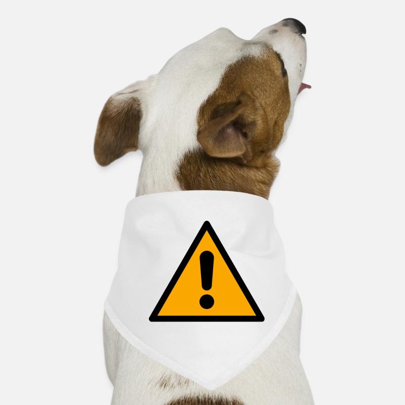 Attention! | Warning Icon Graphic Dog Bandana