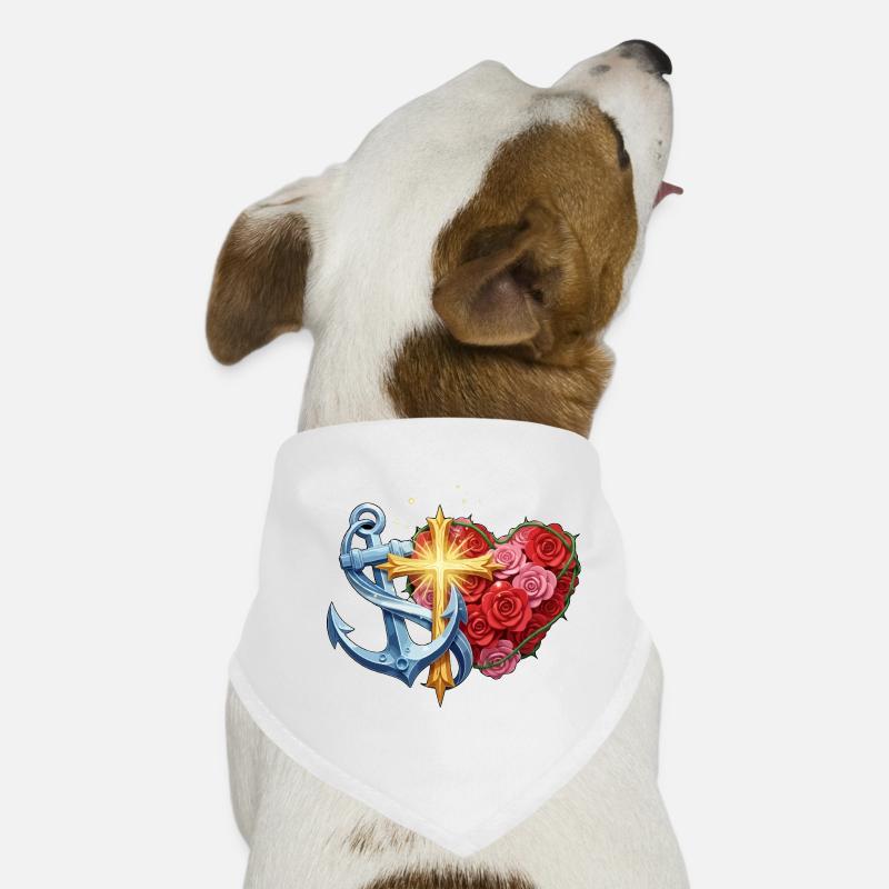 Hoffnung, Glaube und Liebe Hunde-Bandana