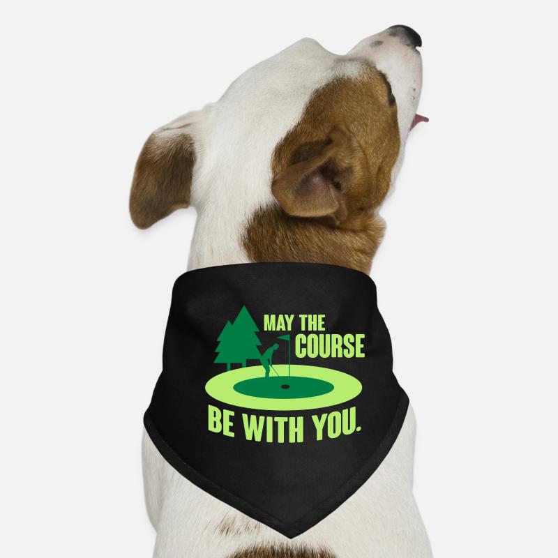 May the course be with you - golf Hunde-Bandana