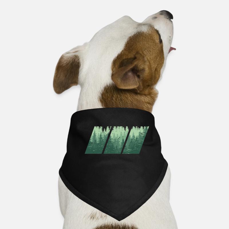 Cadeau forestier bois Bandana pour chien