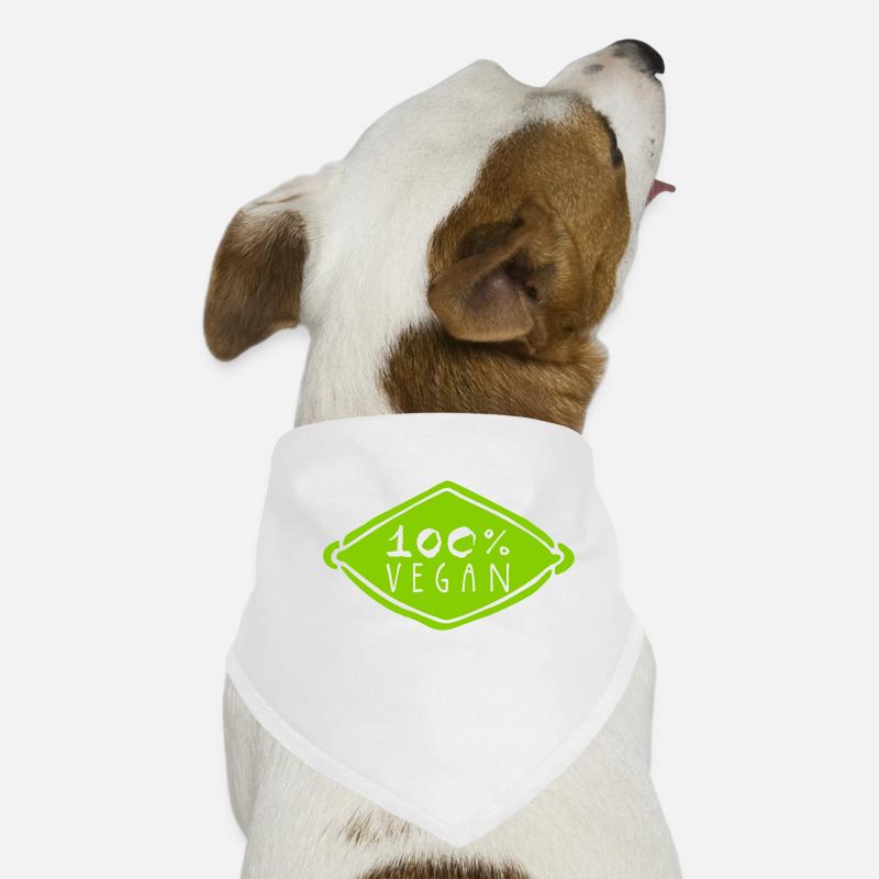 100 pour cent végétalien Bandana pour chien